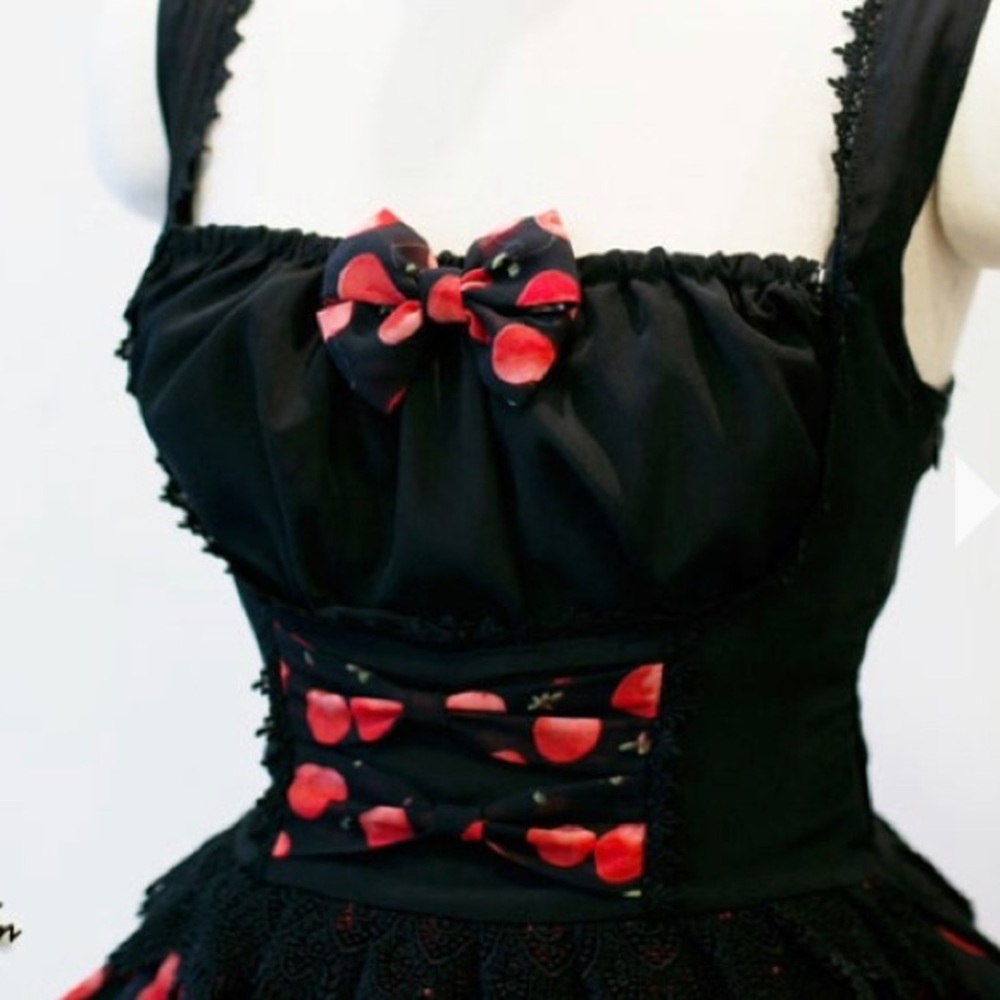 Lolita Black Marchen die Prinzessin Cherry JSK